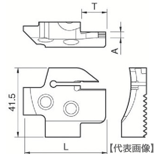 京セラ　溝入れ用ホルダ（KGDFR-85-3C-C）648-6525 【京セラ（株）】※取寄品メーカー取寄納期3-4日