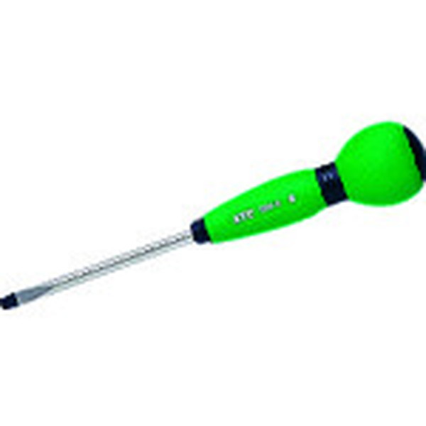 ＫＴＣ　グリップドライバー　ソフトラウンドドライバ　刃先５．５マイナス　軸長７５ｍｍ　（D8M-5）【京都機械工具（株）】