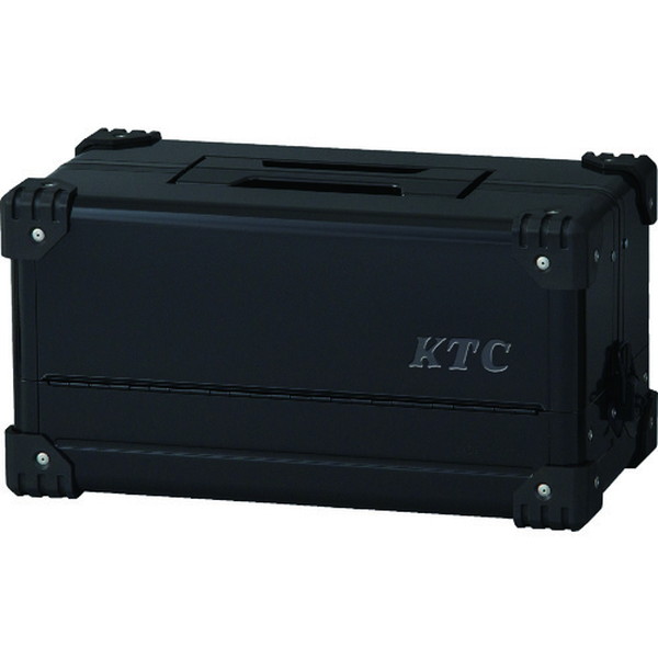 ＫＴＣ　スチール製工具箱　両開きメタルケース（ブラック）　間口４４０×奥行２３３×高さ２３０ｍｍ　（EK-10AGBK）【京都機械工具（株）】