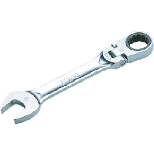 ＫＴＣ　ショートラチェットコンビネーションレンチ（首振りタイプ）　８ｍｍ（MSR2S08F）