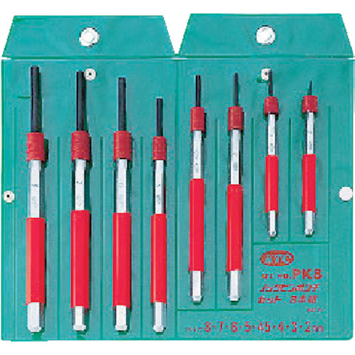 ＫＴＣ　ノックピンポンチセット［８本組］（PK8）