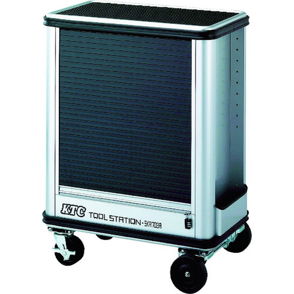 ＫＴＣ　整備用工具セット　ツールステーションセット　可動式３段トレイ　シャッター付　４７点セット（SK7011）【京都機械工具（株）】