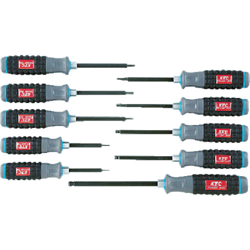 ＫＴＣ　樹脂柄ボールポイントヘキサゴンドライバセット［１０本組］（TD1HBP10B）