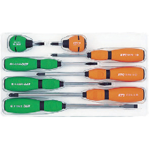 ＫＴＣ　ソフトドライバセット貫通タイプ［８本組］（TD2798）