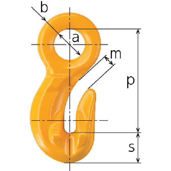 キトー　チェンスリング（アイタイプ）　グラブフックＨＧＧ　（HGG08）【（株）キトー】
