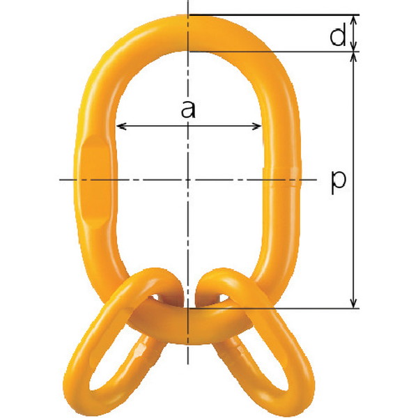 キトー　チェンスリング（アイタイプ）　サブリンク付マスターリンクＨＭＦ　（HMF08）【（株）キトー】