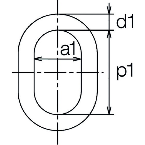 キトー　チェンスリング（アイタイプ）　サブリンク付マスターリンクＨＭＦ　（HMF08）【（株）キトー】