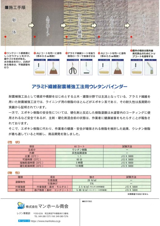 タフロンAUコート　1kg　1ケース10袋入り　【マンホール商会】※代引決済不可