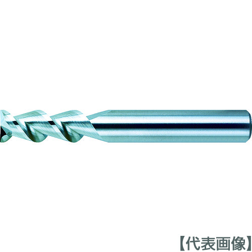 三菱　アルミニウム加工用２枚刃超硬エンドミル（Ｍ）　外径３．０（C2MHAD0300）759-7517 【三菱マテリアル（株）】
