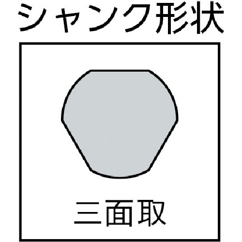 三菱Ｋ　３ＫＤ　汎用電気ドリル用　３角ハイスドリル　１３型　２０ｍｍ（114-5771）【三菱マテリアル（株）】