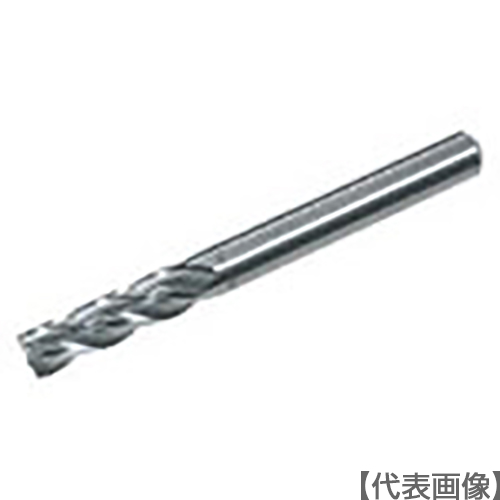 三菱Ｋ　４枚刃ＣＲＮコーティング銅電極加工用　超硬スクエアエンドミルセミロング刃長（Ｊ）６ｍｍ（661-0994）【三菱マテリアル（株）】