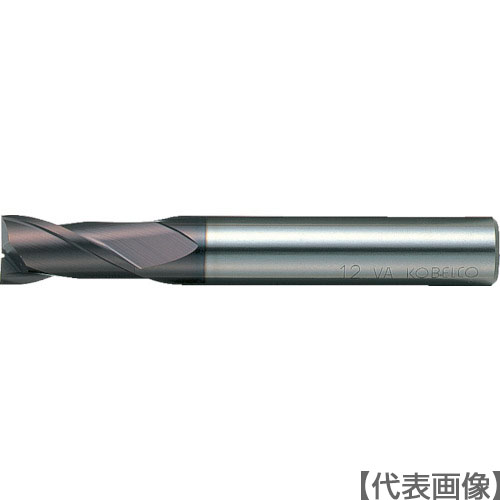 三菱Ｋ　２枚刃バイオレット　ハイススクエアエンドミルショット刃長（Ｓ）４ｍｍ（VA2SSD0400）107-8542【三菱マテリアル（株）】