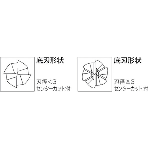 三菱Ｋ　６枚刃インパクトミラクル　超硬スクエアエンドミルミディアム刃長（Ｍ）１２ｍｍ（688-3834）【三菱マテリアル（株）】