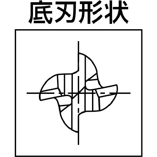 マパール　ＥＣＯ－Ｅｎｄｍｉｌｌ（Ｍ４０４４）　４枚刃／ハイレーキ　エンドミル（M4044-1600AE）486-7963 【マパール（株）】