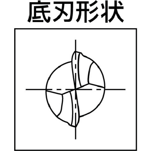 マパール　ＥＣＯ－Ｅｎｄｍｉｌｌ（Ｍ４８３２）　２枚刃／ボール　エンドミル（M4832-1000AE）490-5458 【マパール（株）】