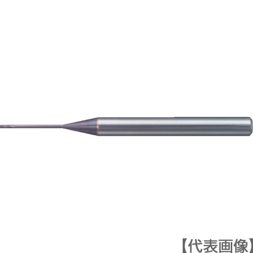 三菱Ｋ　２枚刃エムスター　超硬ロングネックスクエアエンドミル０．７ｍｍ（MS2XLD0070N020）671-4421【三菱マテリアル（株）】