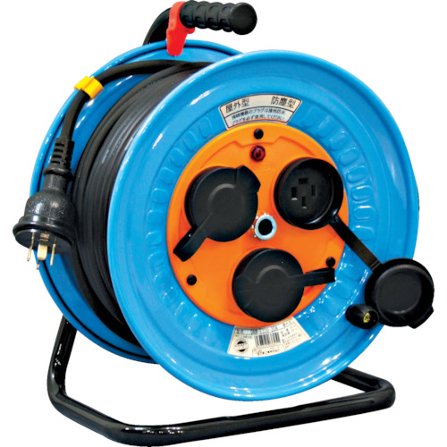 日動　電工ドラム　防雨防塵型三相２００Ｖ　３．５ｓｑ電線アース付　３０ｍ（DNWE330F20A）※代引き決済不可