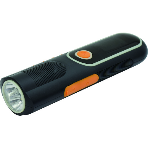 日動　自家発電ＬＥＤライト　手回し充電タイプ　ラジオ付　（LEH05WPG）【日動工業（株）】※代引き決済不可