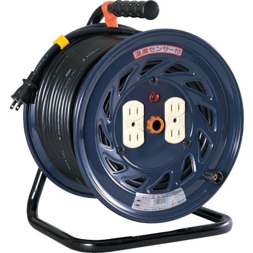 日動　電工ドラム　標準型１００Ｖドラム　２芯　５０ｍ（NF504D）【日動工業（株）】※代引き決済不可