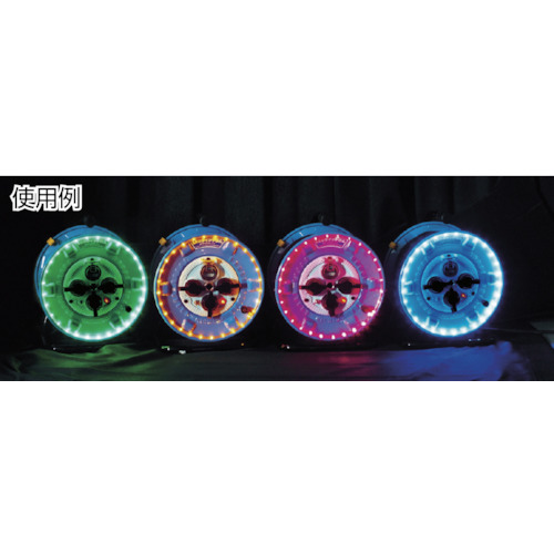 日動　防雨型電工ドラム　ＬＥＤラインドラム　青（NPWLEB33B）※代引き決済不可