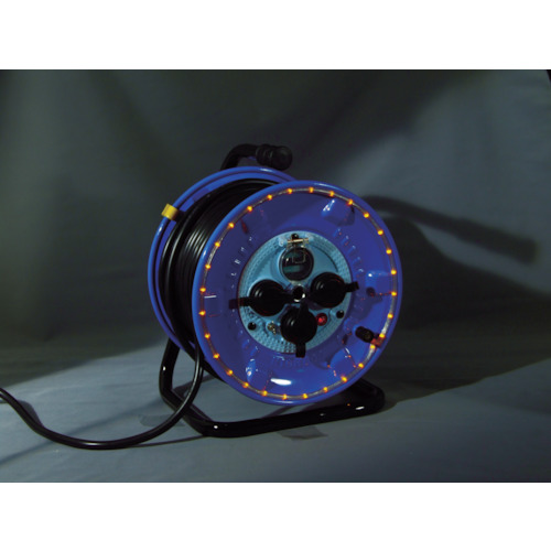 日動　防雨型電工ドラム　ＬＥＤラインドラム　赤（NPWLEB33R）※代引き決済不可