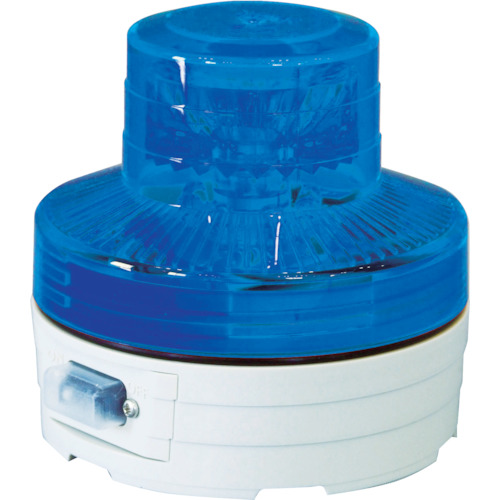 日動　電池式ＬＥＤ回転灯ニコＵＦＯ　常時点灯タイプ　青（NUAB）※代引き決済不可