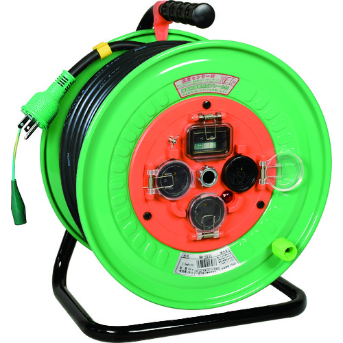 日動　電工ドラム　防雨防塵型１００Ｖドラム　アース漏電しゃ断器付　３０ｍ（NWEB33）※代引き決済不可