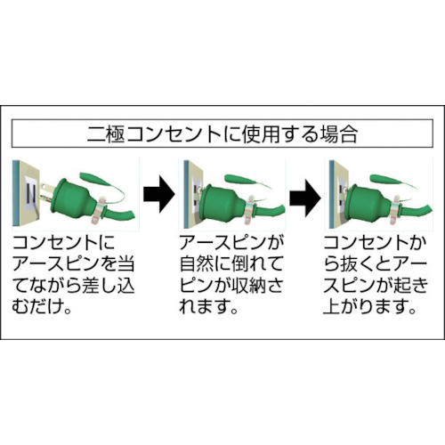 日動　交換プラグ　ポッキンゴムプラグ　袋入り　（１００Ｖ）（PP01）※代引き決済不可
