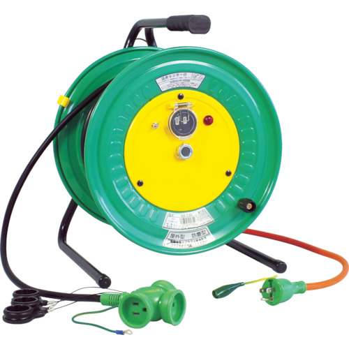 日動　電工ドラム　防雨防塵型びっくリール１００Ｖ　アース付　３０ｍ（RBWE30S）※代引き決済不可