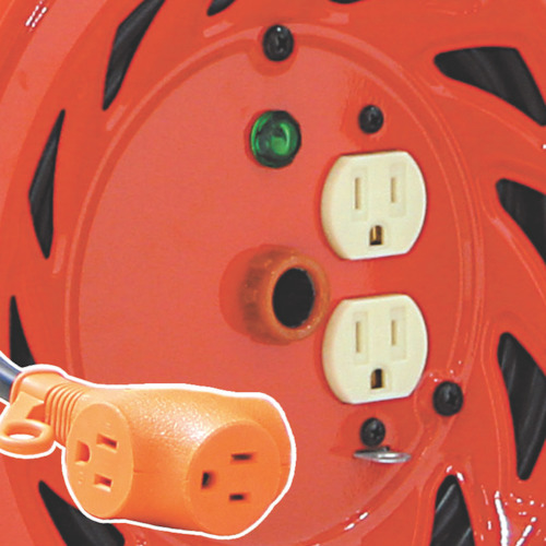 日動　電工ドラム　びっくリール　１００Ｖ　アース付　３０ｍ（RNDE30S）※代引き決済不可