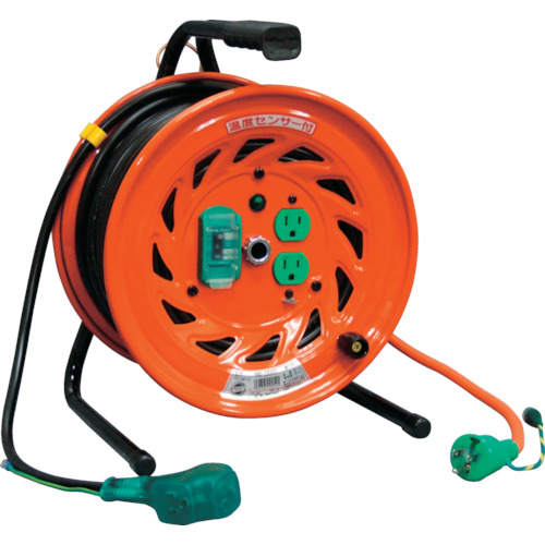 日動　電工ドラム　びっくリール　１００Ｖ　アース漏電しゃ断器付　３０ｍ（RNDEB30S）※代引き決済不可
