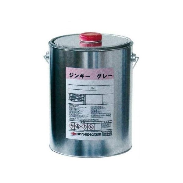 高濃度亜鉛末塗料 ジンキーグレー スタンダードグレー 5kg 【日本ペイント防食コーティングス】