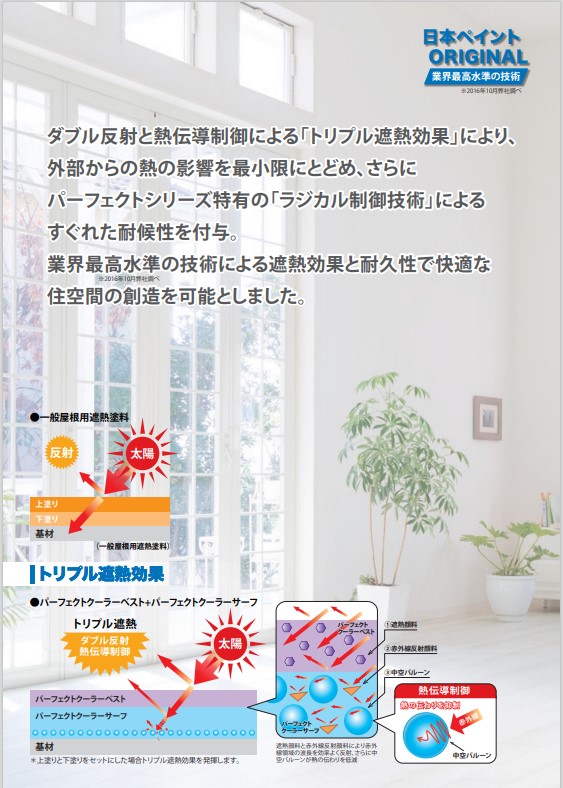 パーフェクトクーラーベスト　15kg　Ｐクールチョコレート【日本ペイント】