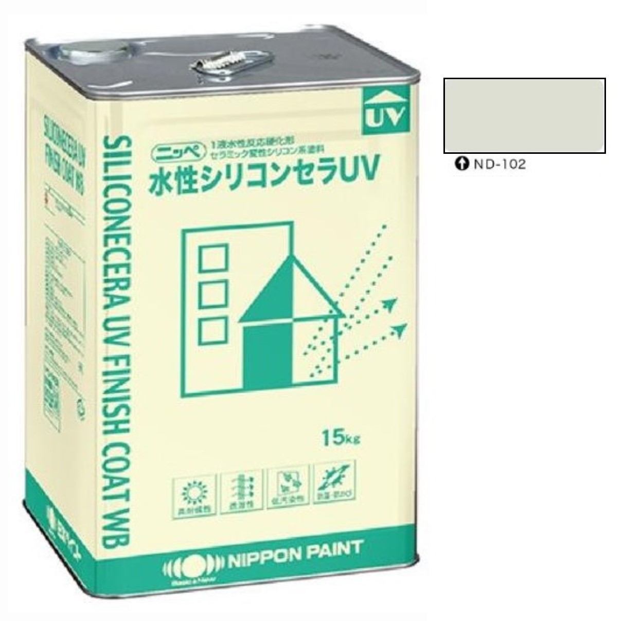 水性シリコンセラUV ND-102 15kg 【日本ペイント】