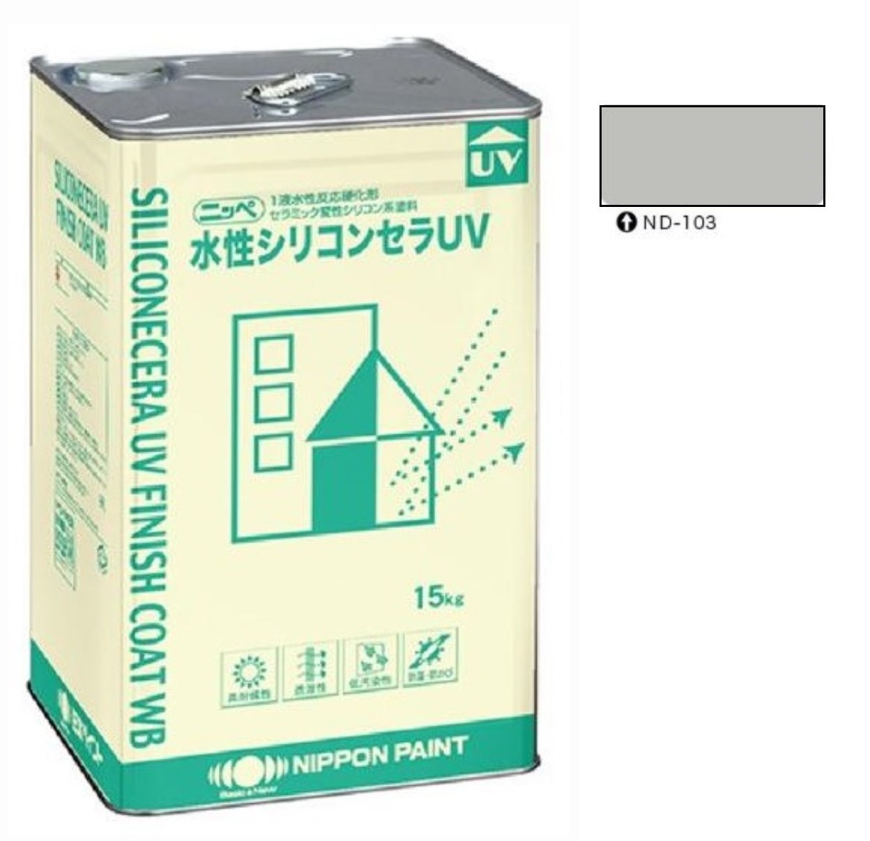 水性シリコンセラUV ND-103 15kg 【日本ペイント】