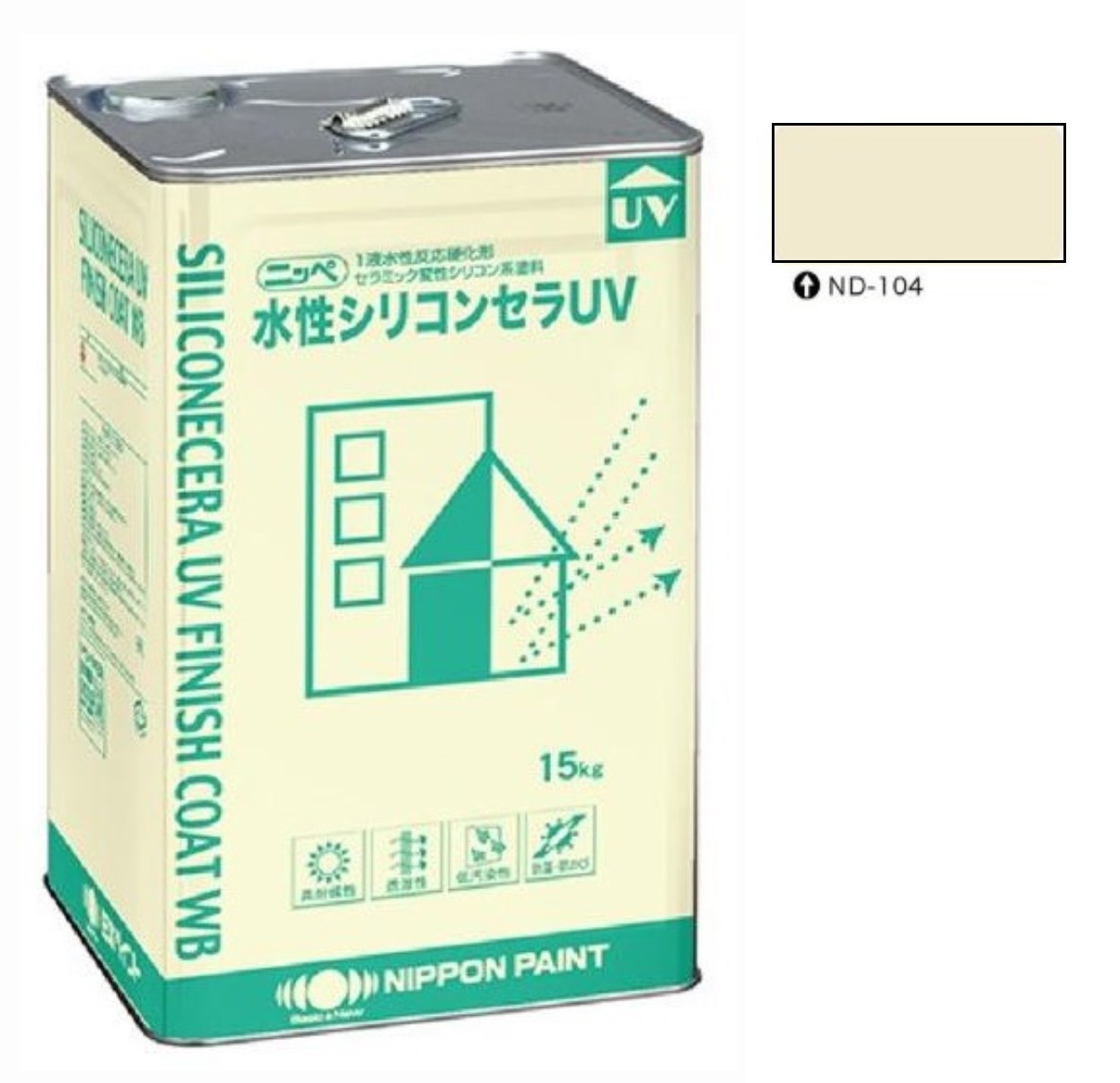 水性シリコンセラUV ND-104 15kg 【日本ペイント】