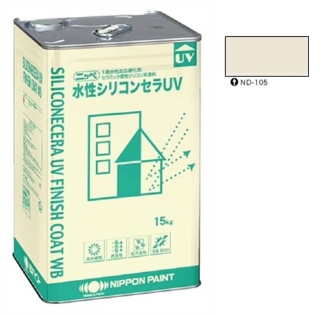 水性シリコンセラUV ND-105 15kg 【日本ペイント】