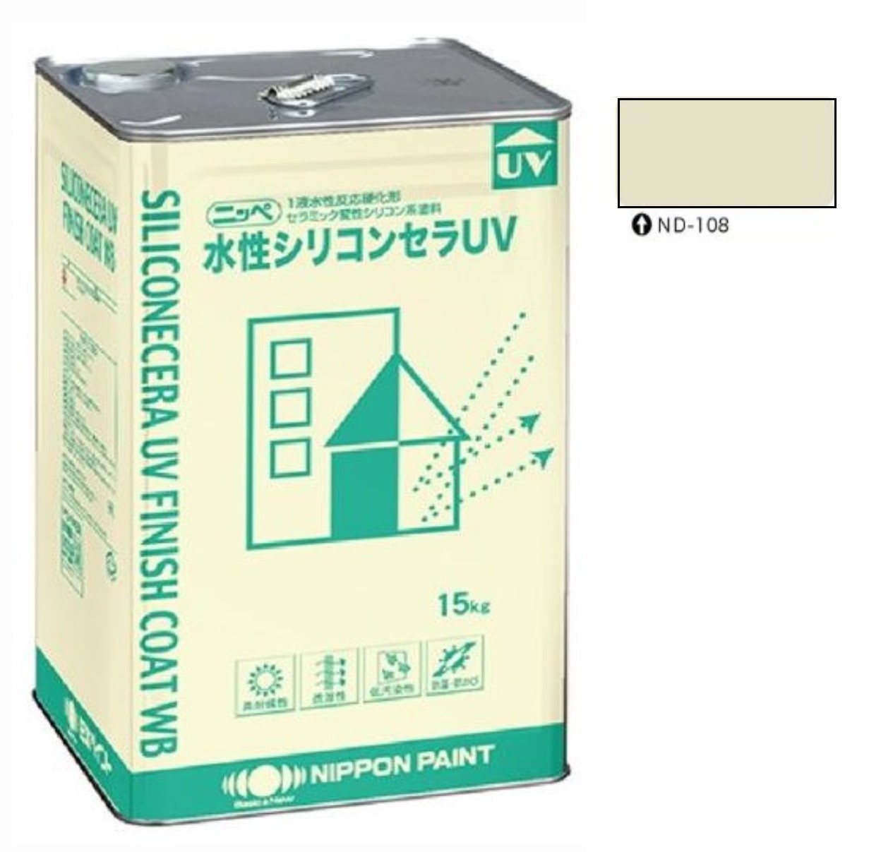 水性シリコンセラUV ND-108 15kg 【日本ペイント】