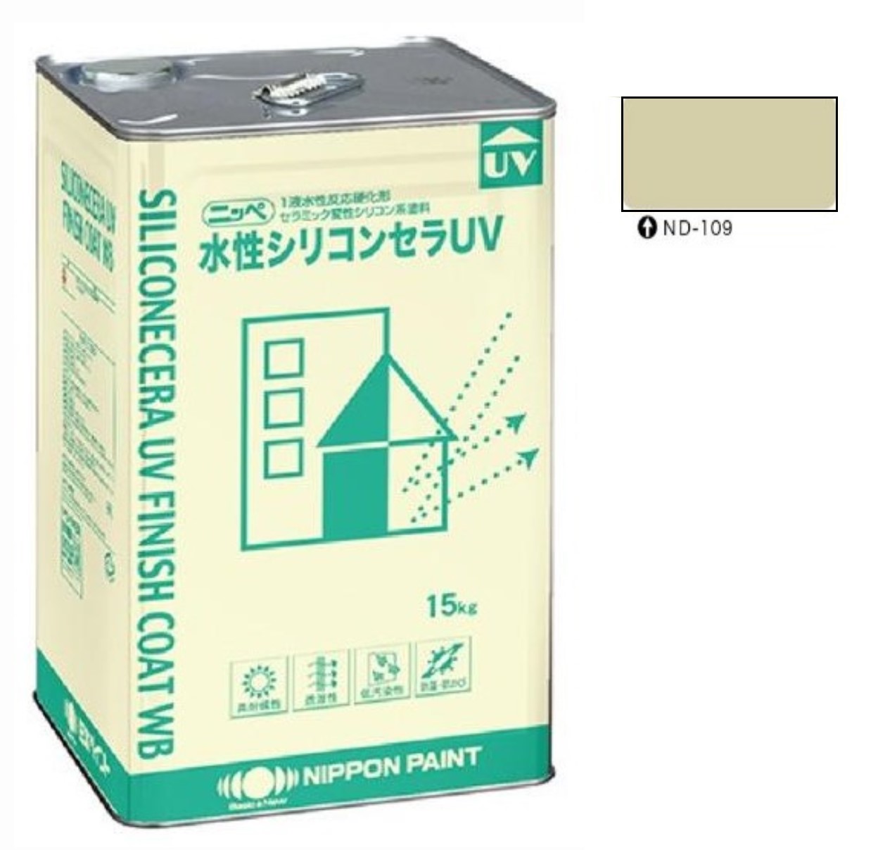 水性シリコンセラUV ND-109 15kg 【日本ペイント】
