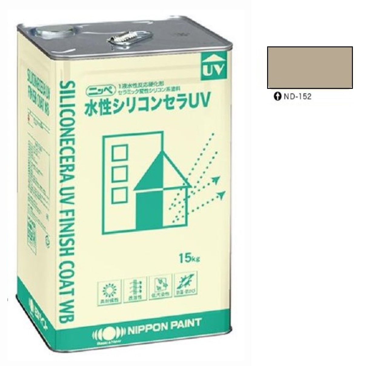水性シリコンセラUV ND-152 15kg 【日本ペイント】