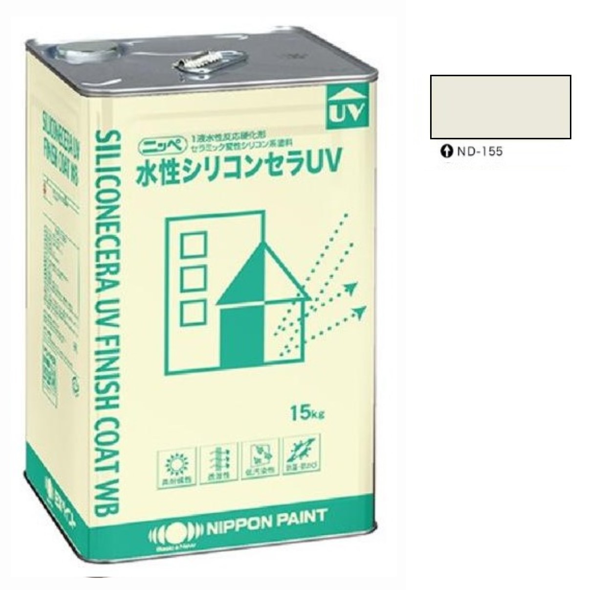 水性シリコンセラUV ND-155 15kg 【日本ペイント】