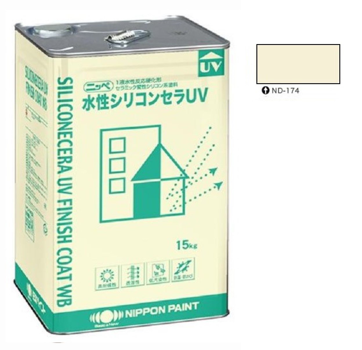 水性シリコンセラUV ND-174 15kg 【日本ペイント】