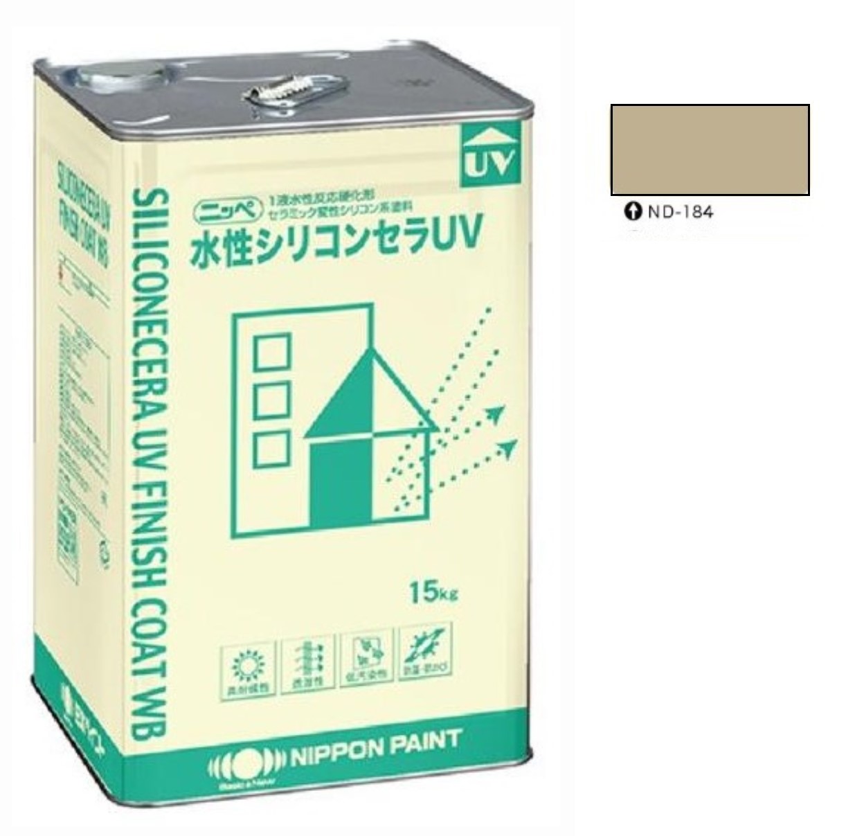 水性シリコンセラUV ND-184 15kg 【日本ペイント】