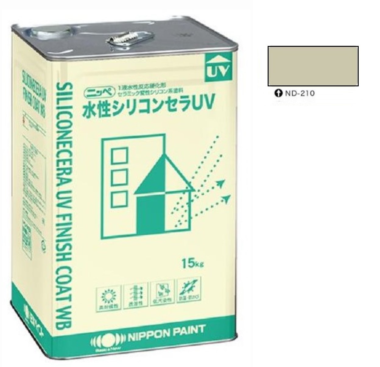 水性シリコンセラUV ND-210 15kg 【日本ペイント】