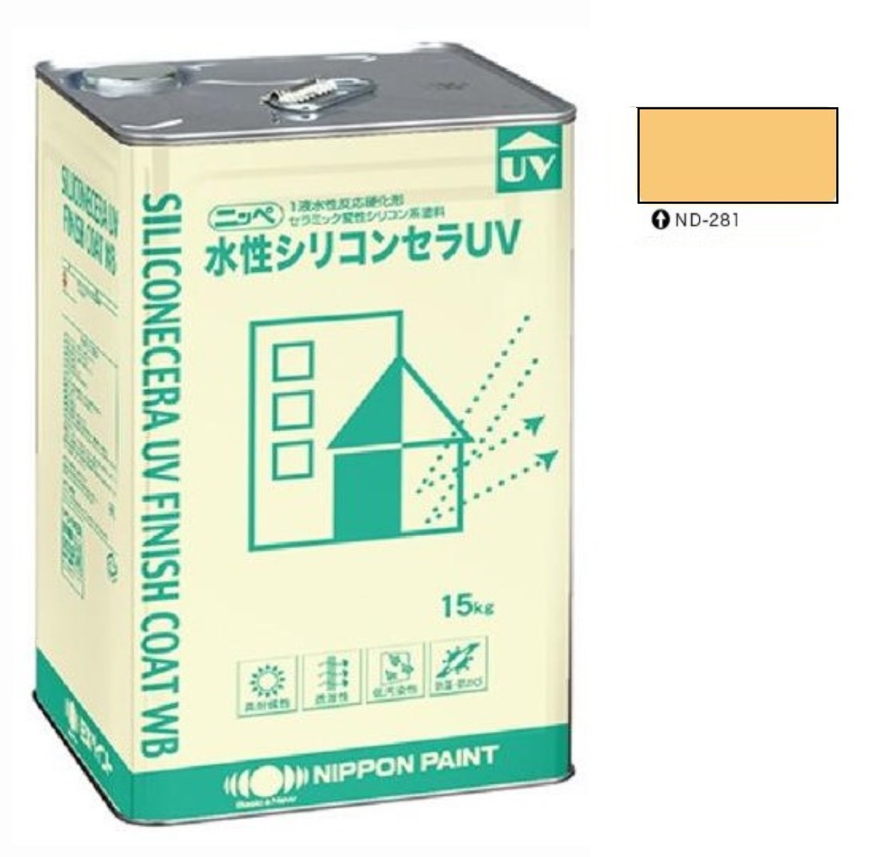 水性シリコンセラUV ND-281 15kg 【日本ペイント】