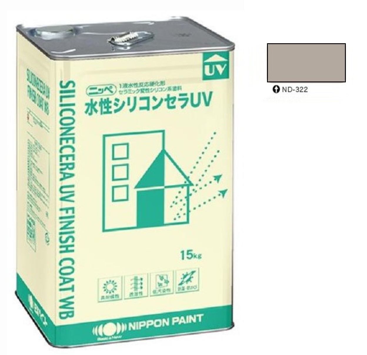 水性シリコンセラUV ND-322 15kg 【日本ペイント】