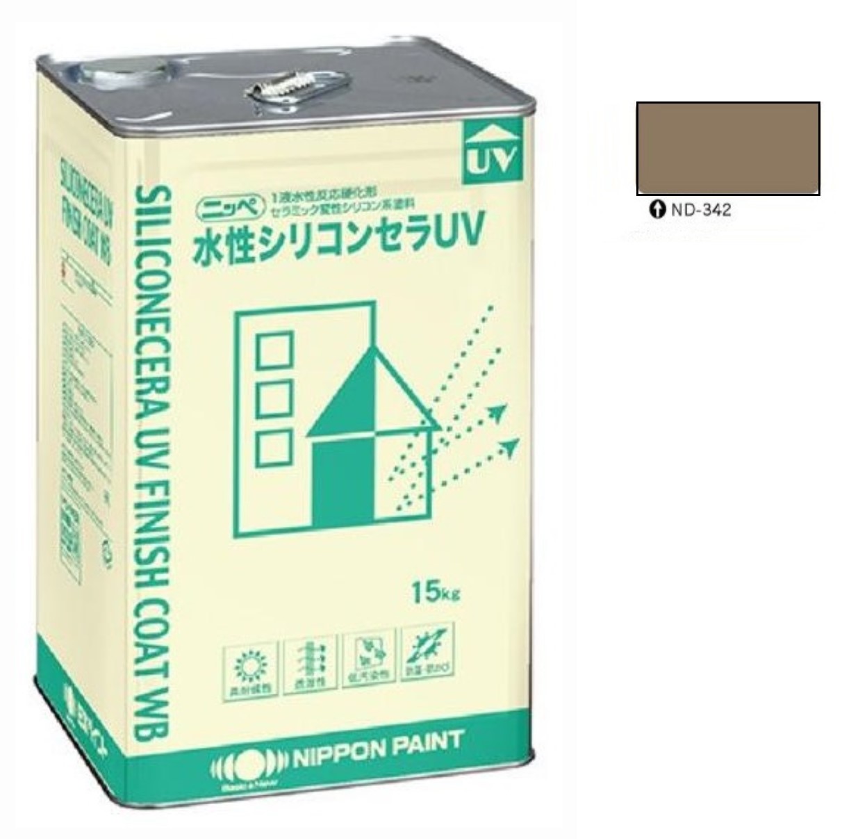 水性シリコンセラUV ND-342 15kg 【日本ペイント】