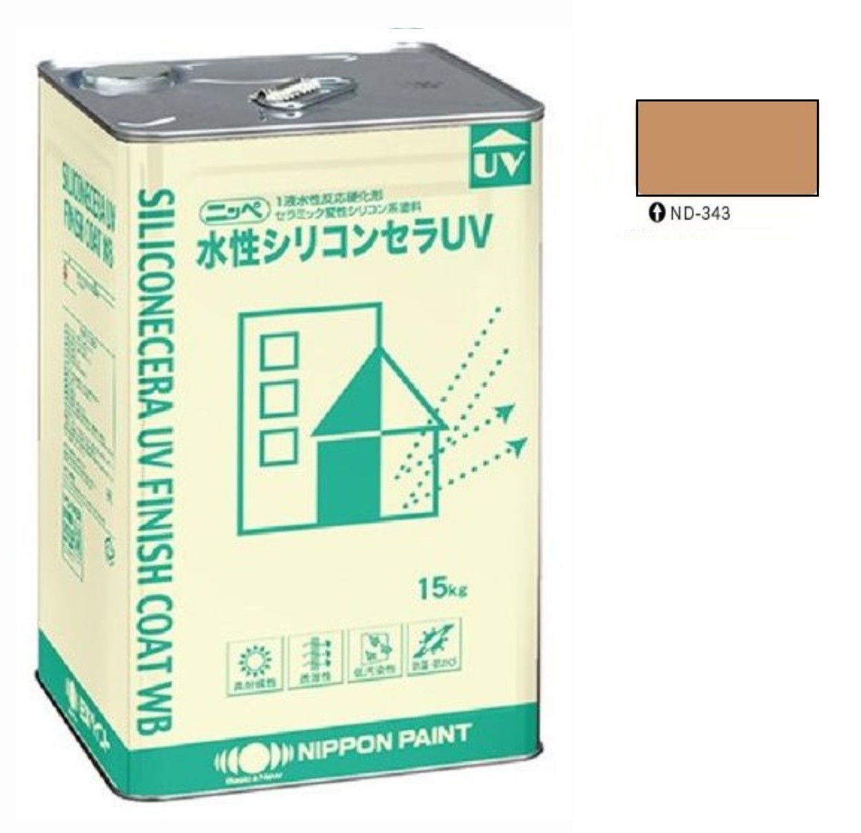 水性シリコンセラUV ND-343 15kg 【日本ペイント】