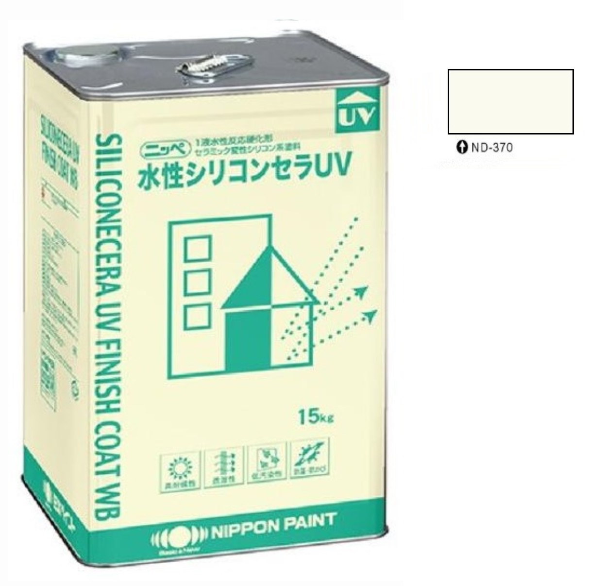 水性シリコンセラUV ND-370 15kg 【日本ペイント】