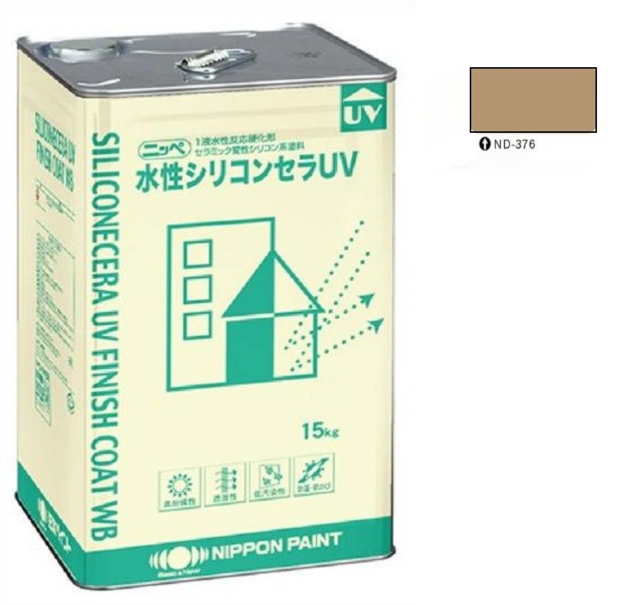 水性シリコンセラUV ND-376 15kg 【日本ペイント】